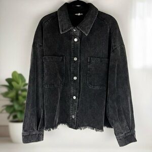 JODIFL Corduroy Button-Down Shacket – Women’s Large